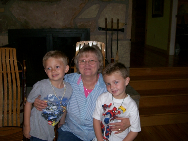 Grandsons,Will and Ezra with Sherry