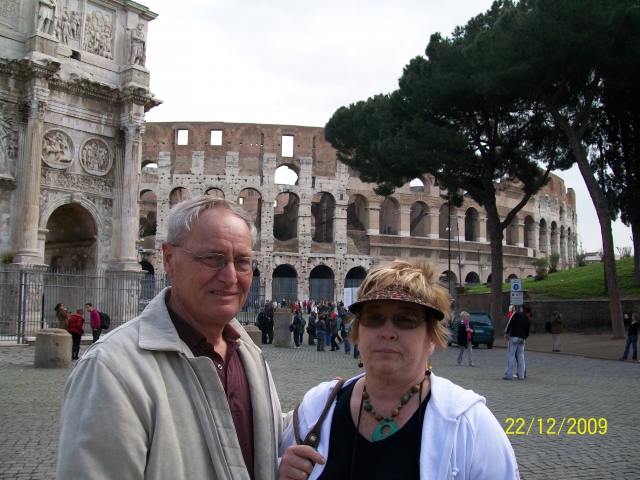 Chris and Charolett Brown in Rome.